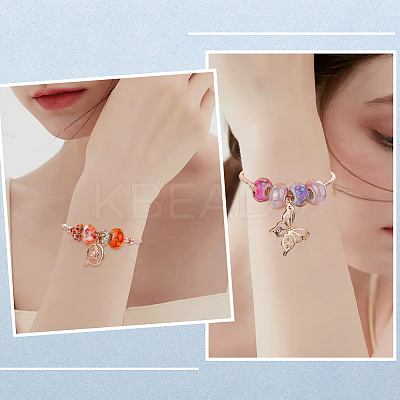6Pcs Brass European Style Bracelet Making PPJ-SC0001-01C-1
