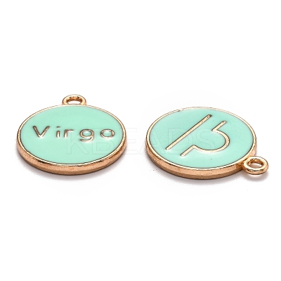 Alloy Enamel Pendants ENAM-S124-01A-15-1