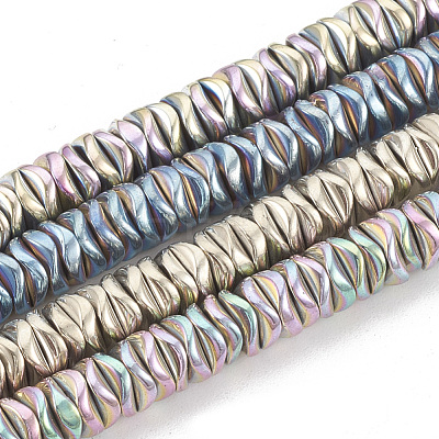 Electroplate Non-magnetic Synthetic Hematite Beads Strands G-N0322-01-1