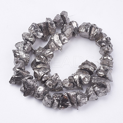 Electroplated Natural Quartz Crystal Bead Strands X-G-F336-06G-1
