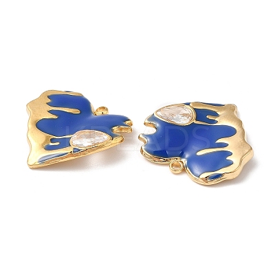 304 Stainless Steel Enamel Pendants STAS-K256-07G-06-1