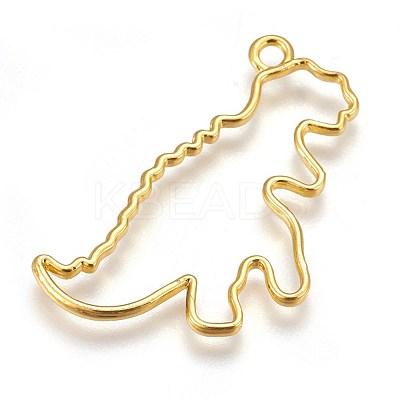 Zinc Alloy Open Back Bezel Pendants PALLOY-WH0039-01G-D-1