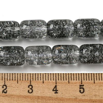 Transparent Crackle Glass Beads Strands X-GLAA-NH0001-04D-1