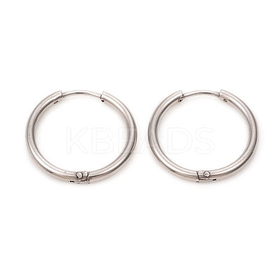Tarnish Resistant 201 Stainless Steel Huggie Hoop Earrings EJEW-L250-01K-P-1