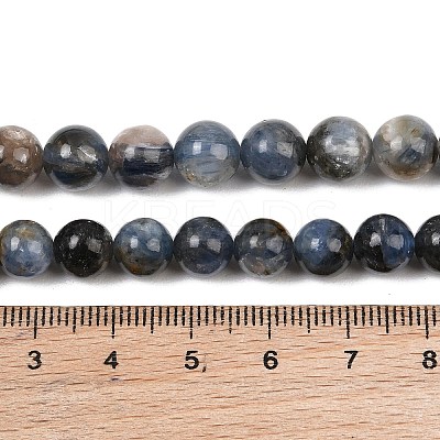 Natural Kyanite/Cyanite/Disthene Beads Strands G-G272-A01-8mm-1