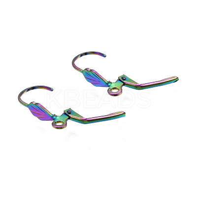 304 Stainless Steel Leverback Earring Findings STAS-N098-005-1