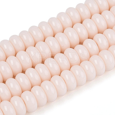 Opaque Spray Painted Glass Beads GLAA-ZX008-6mm-18H-1