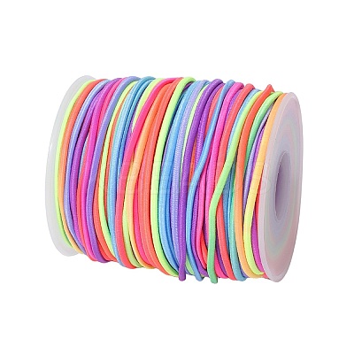 Segment Dyed Round Polyester Elastic Cord OCOR-WH20018-35B-1