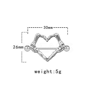 304/316 Stainless Steel Nipple Rings WG57600-02-1