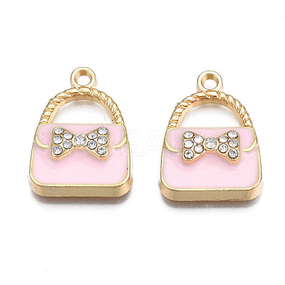 Rack Plating Alloy Enamel Pendants ENAM-T011-129C-1