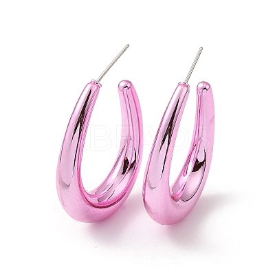 Teardrop Acrylic Stud Earrings EJEW-P251-25-1