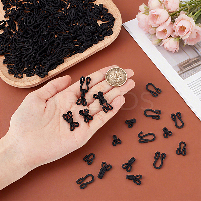 120Bgas 4 Styles Nylon & Iron Hook and Eye DIY-NB0016-10A-1