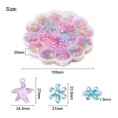 271Pcs 13 Style Transparent Acrylic Beads TACR-YW0001-26-1