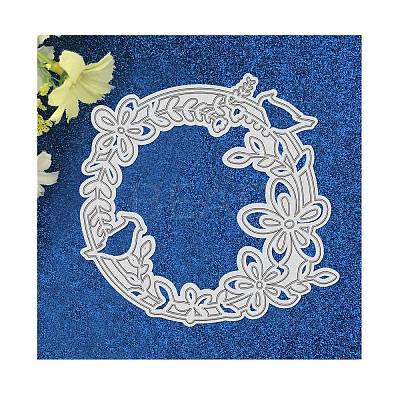 Wreath Carbon Steel Cutting Dies Stencils DIY-WH0170-062-1