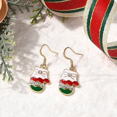 6 Pairs Alloy Enamel Dangle Earrings EJEW-JE06605-1