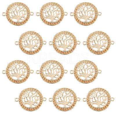 12Pcs Brass Connector Rhinestone Settings KK-DC0001-60-1