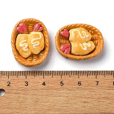 Fried Chip Doughnut Theme Opaque Resin Imitation Food Decoden Cabochons RESI-S392-02E-1