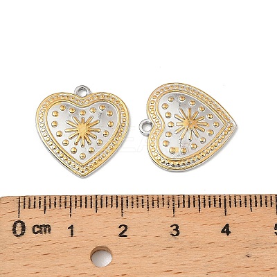 304 Stainless Steel Pendants STAS-T068-74GP-1