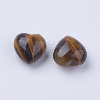 Natural Tiger Eye Heart Love Stones DJEW-P009-02B-1