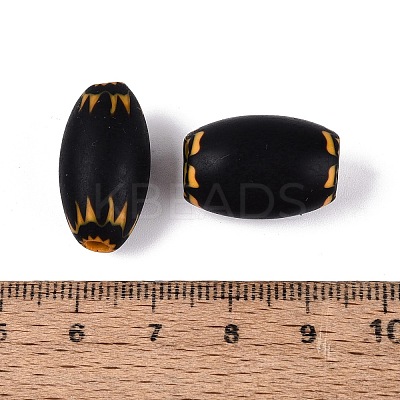 Handmade Millefiori Glass Barrel Beads LA-N002-09G-1