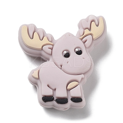Elk Food Grade Eco-Friendly Silicone Focal Beads SIL-D004-01B-02-1