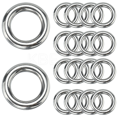 304 Stainless Steel Closed Jump Rings STAS-SP0001-85C-1