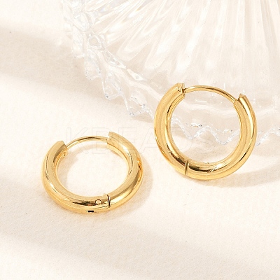 Ion Plating(IP) 304 Stainless Steel Huggie Hoop Earrings EJEW-O087-06B-1