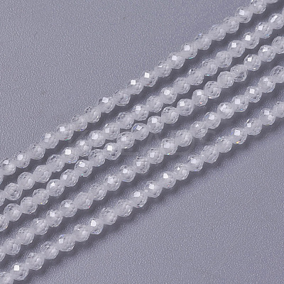 Cubic Zirconia Beads Strands G-F596-48I-3mm-1