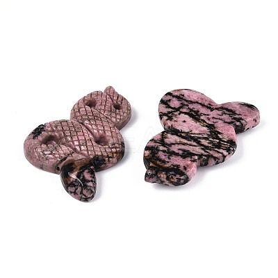 Natural Rhodonite Cobra Display Decoration G-N348-05D-1
