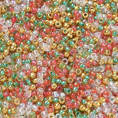 4 Colors 11/0 Christmas TOHO Round Seed Beads SEED-X0058-29-1