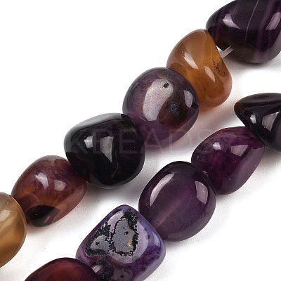 Natural Agate Beads Strands G-L630-F01-01C-1
