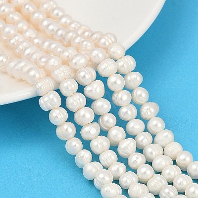 Natural Cultured Freshwater Pearl Beads Strands PEAR-I007-07Y-08A-1