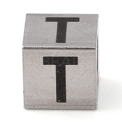 Tarnish Resistant 201 Stainless Steel European Beads STAS-M058-01T-P-1