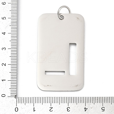 304 Stainless Steel Pendants STAS-M115-01P-L-1