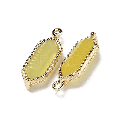 Natural Korean Jade Faceted Double Terminal Pointed Pendants G-G181-05G-03-1