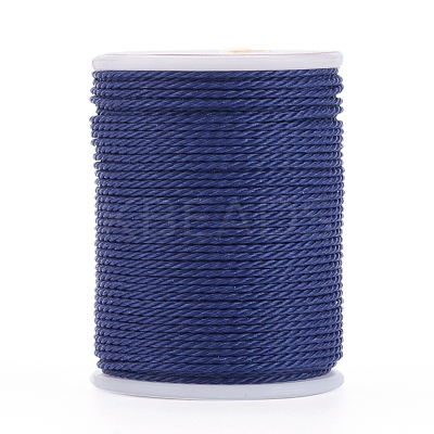 Round Waxed Polyester Cord YC-G006-01-1.0mm-21-1