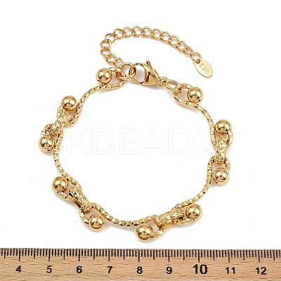 304 Stainless Steel Link Chain Bracelets for Women BJEW-Z143-14G-1