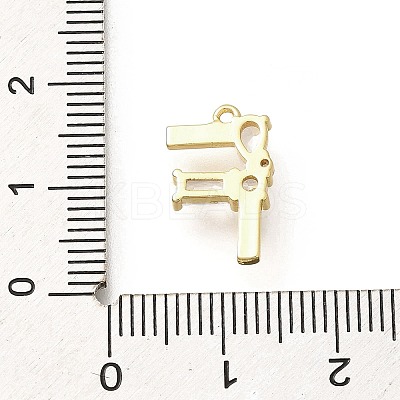 Brass Micro Pave Cubic Zirconia Pendants LS-KK-M310-01G-06-1