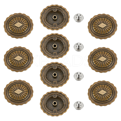 Alloy Rhombus Buttons BUTT-WH0029-35AB-1