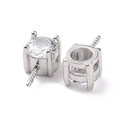 Anti-Tarnish Rhodium Plated 925 Sterling Silver Peg Bails STER-D035-47P-10-1