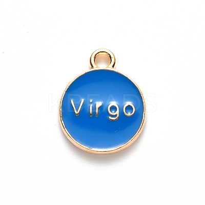 Alloy Enamel Pendants X-ENAM-S124-01A-02B-1