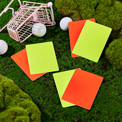 PVC Plastic Blank Penalty Cards LS-AJEW-WH0401-87-1