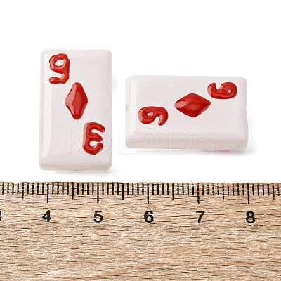 Baking Paint Glass Enamel Beads LAMP-Q045-07B-1