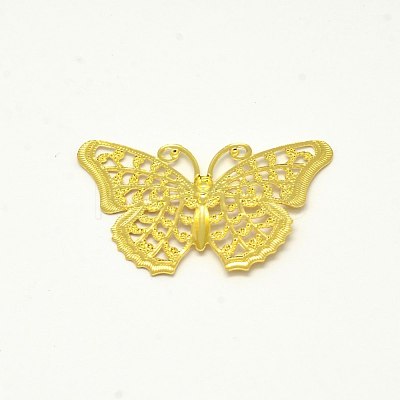 Brass Filigree Joiners KK-E710-60G-1