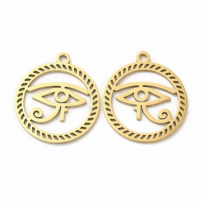 Ion Plating(IP) 304 Stainless Steel Pendants STAS-L020-010G-1