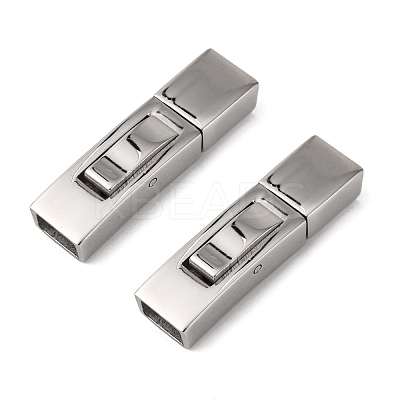 Tarnish Resistant 304 Stainless Steel Bayonet Clasps STAS-F122-34P-1