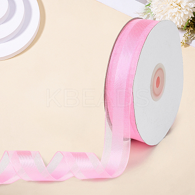 1Roll Solid Color Organza Ribbons ORIB-CY0001-02M-1