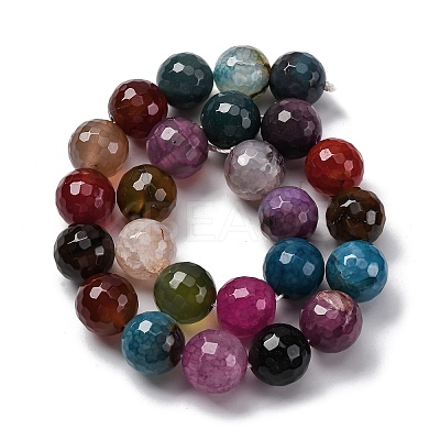 Natural Dragon Veins Agate(Dyed & Heated) Beads Strands G-K390-A13-01-1