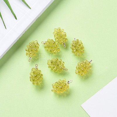 Autumn Theme Resin Pendants KY-I007-46B-1
