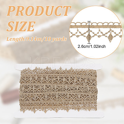 10 Yards Milk Fiber Lace Trim OCOR-GO0001-06-1